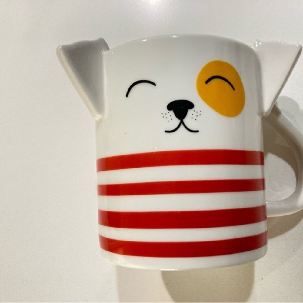 Parker Lane Doggie Dog W/‎ Sculpted Ears Coffee Tea Mug Cup 16 Oz